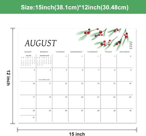 التقويم المغناطيسي للثلاجة 2025-2026-15 "x12" مغناطيس الثلاجة مع مغناطيس قوي ، منظم شهري ملون للمنزل والمكاتب ، يمتد تقويم الثلاجة من يوليو 2025 إلى ديسمبر 2026 in Kuwait