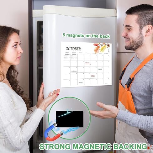 التقويم المغناطيسي للثلاجة 2025-2026-15 "x12" مغناطيس الثلاجة مع مغناطيس قوي ، منظم شهري ملون للمنزل والمكاتب ، يمتد تقويم الثلاجة من يوليو 2025 إلى ديسمبر 2026 in Kuwait
