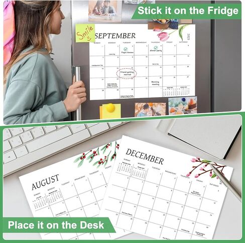 التقويم المغناطيسي للثلاجة 2025-2026-15 "x12" مغناطيس الثلاجة مع مغناطيس قوي ، منظم شهري ملون للمنزل والمكاتب ، يمتد تقويم الثلاجة من يوليو 2025 إلى ديسمبر 2026 in Kuwait