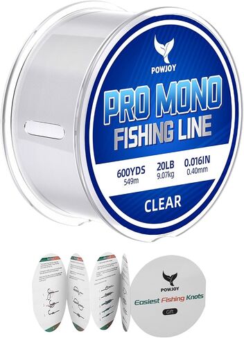 Monofilament Fishing Line Green 20lb 0.40mm 1000 Yards - Abrasion Resistance Easy-See Fishing Wire with Molecular-Bonded Colors Technology,Ideal for Low-Visibility,Murky,or Algae-Filled Waters in Saudi Arabia
