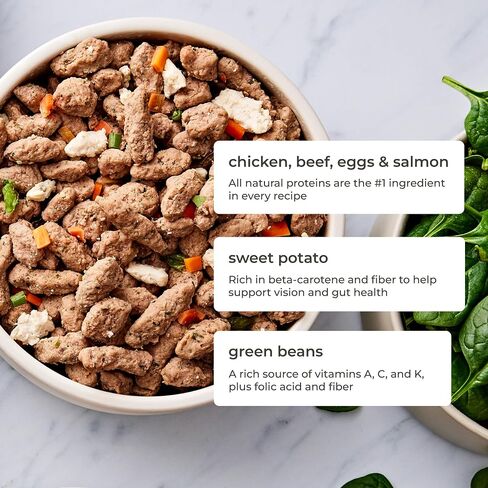 Freshpet Dog Food, Multi-Protein Complete Meal, Chicken, Beef, Egg and Salmon Recipe, 3Lb in Kuwait