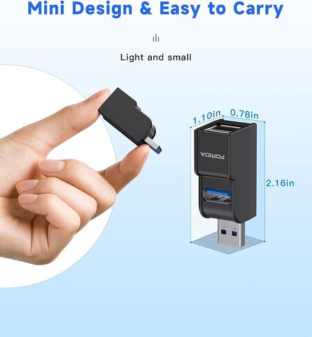 MINI USB HUB 3-PORT USB Flitter 1 في 3 OUT ، محول Expander USB مع منفذ نقل البيانات USBA 3.0 ، 2 منافذ USB 2.0 ، Dongle USB للكمبيوتر الشخصي ، أجهزة الكمبيوتر المحمولة ، Keyborad ، القرص الصلب المتنقل والمزيد in Kuwait