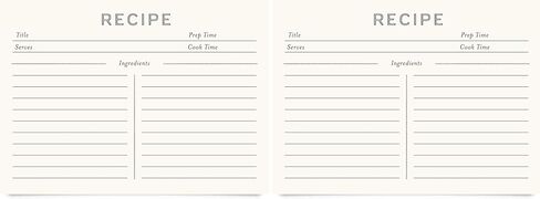 Jot & Mark Recipe Cards 5x7 Inches Blank Double Sided, 50 Count (Modern Minimal) - Menu Cards in Saudi Arabia