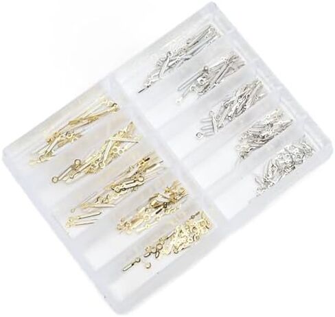 Replacement Watch Hands Set, Metal Watch Hands for 2035 PC21 SL68 Quartz Watch Movements, 100 Sets, Simplify Repairs and Enhance Aesthetics (Luminous Gold) in Kuwait