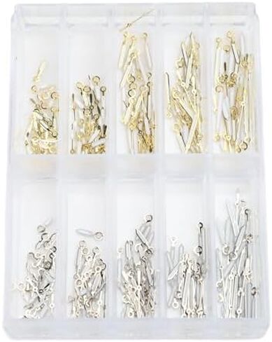 Replacement Watch Hands Set, Metal Watch Hands for 2035 PC21 SL68 Quartz Watch Movements, 100 Sets, Simplify Repairs and Enhance Aesthetics (Luminous Gold) in Kuwait