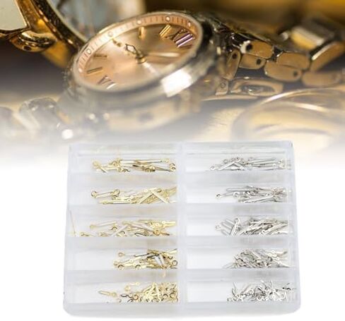 Replacement Watch Hands Set, Metal Watch Hands for 2035 PC21 SL68 Quartz Watch Movements, 100 Sets, Simplify Repairs and Enhance Aesthetics (Luminous Gold) in Kuwait