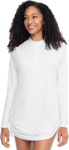 Coolibar UPF 50+ نساء Biscayne Ruche Swim Top - Sun Protection in Saudi Arabia