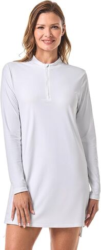 Coolibar UPF 50+ نساء Biscayne Ruche Swim Top - Sun Protection in Saudi Arabia