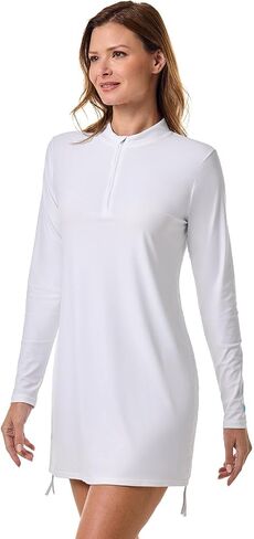 Coolibar UPF 50+ نساء Biscayne Ruche Swim Top - Sun Protection in Saudi Arabia
