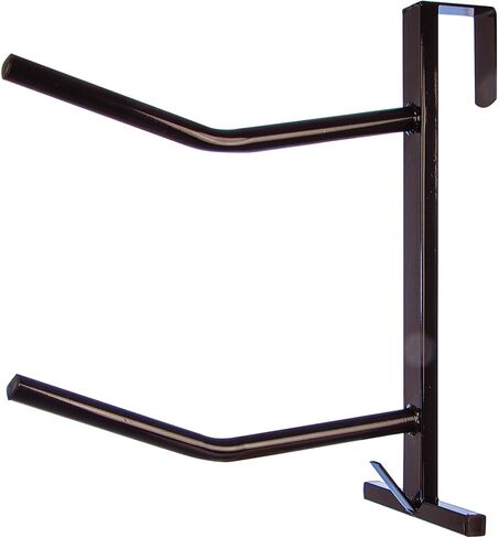 Jeffers 4 Hook Rotating Carousel Horse Bridle Halter Tack Rack, Wall Mount Organizer for Stable Barn Trailer, Metal Hooks for Halters Reins Lead Ropes Harness, Black with Screws Included in Kuwait