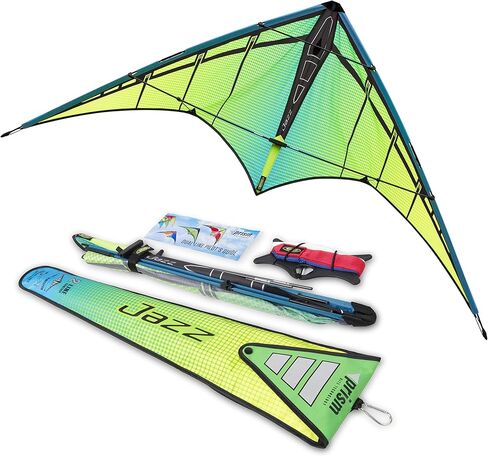 Prism Kite Technology JAZY Jazz 2.0 Dual-line Sport Kite, Infrared, Ready to Fly with Flying Lines, Wrist Straps, Winder, Instructions and Storage Bag in Saudi Arabia