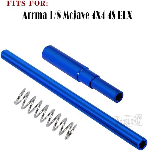 Aluminum Center Drive Shaft CVD Upgrades Part for 1/8 Mojave 4X4 4S BLX RC Car,Alloy Center Driveshaft Axles Hops Up,Replaces ARA311170 Red in Saudi Arabia
