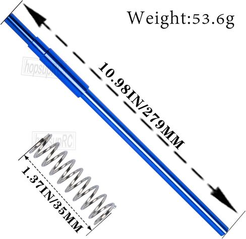 Aluminum Center Drive Shaft CVD Upgrades Part for 1/8 Mojave 4X4 4S BLX RC Car,Alloy Center Driveshaft Axles Hops Up,Replaces ARA311170 Red in Saudi Arabia