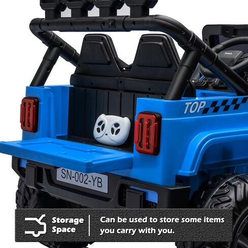 NEWQIDA 24V 2 Seater Ride on Car w/Remote Control 4wd Kids Electric Vehicles Ride on Toys Car, EVA Tires Wheels, 20" Spacious Seat, LED Lights, Music, Spring Suspension, 4x200W Motors, Hot Pink in Kuwait