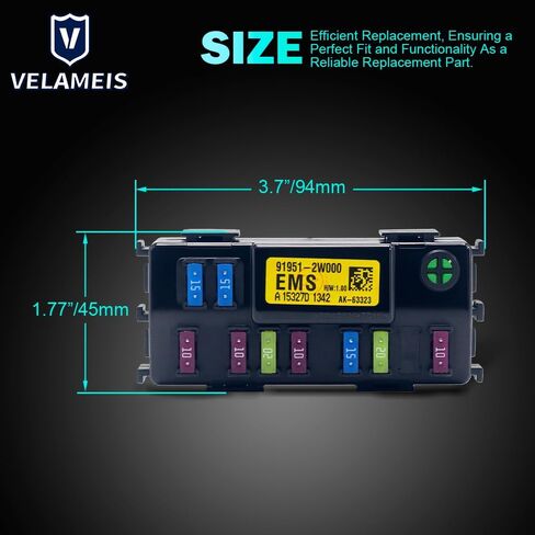 Engine Small Fuse Box Compatible for Hyundai Elantra 2014-2016 Black 919513X100 91951-3X100 in Saudi Arabia