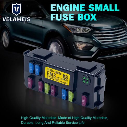 Engine Small Fuse Box Compatible for Hyundai Elantra 2014-2016 Black 919513X100 91951-3X100 in Saudi Arabia