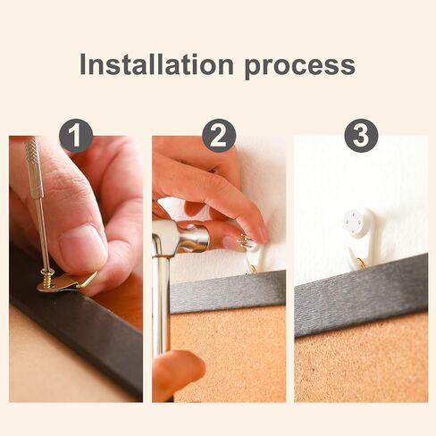Cork Bulletin Board, 36'' X 24'', Wood Framed Corkboard, Cork Board for Home, School and Office, Decorative Push Pin Board with 20 Push pins in Kuwait