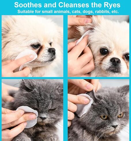 Pet Glove Wipes for Dogs and Cats, Extra Thick Dog Wipes Cleaning Deodorizing, Rinse Free Cleaning Gloves Dog Washing Gloves, Cat Gloves for Grooming for Pet Dry Cleaning, Daily Care and Travel 6 Pcs in Kuwait