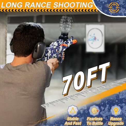 Electric Gel Ball Blaster,AKM Splat High-Speed Splatter Ball Toy,Outdoor Activities-Fighting Shooting Team Game for Summer Toy Ages 14+ in Kuwait