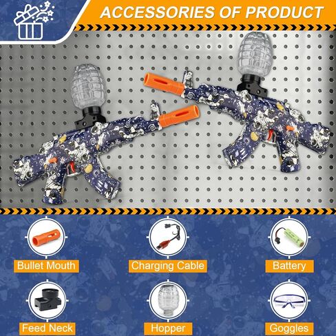 Electric Gel Ball Blaster,AKM Splat High-Speed Splatter Ball Toy,Outdoor Activities-Fighting Shooting Team Game for Summer Toy Ages 14+ in Kuwait