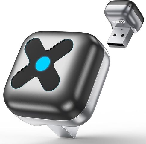 FAHREN Ultra Mini Carplay Wireless Adapter, A9 Chip 3-5s Auto Connect, Convert Wired CarPlay/Android Auto to Wireless, USB-C/USB-A/Extension Cable, Compatible with iOS10+, Android 10+ in Kuwait