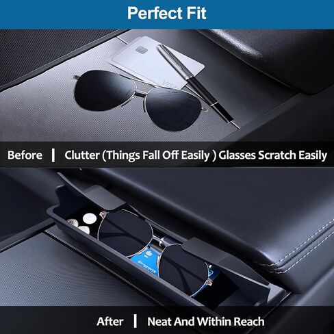 منظم وحدة التحكم المركزية لـ Tesla Model 3 Highland 2024-2025 Model Y 2025 Juniper Sunglasses حامل الذراع in Kuwait