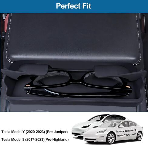 منظم وحدة التحكم المركزية لـ Tesla Model 3 Highland 2024-2025 Model Y 2025 Juniper Sunglasses حامل الذراع in Kuwait