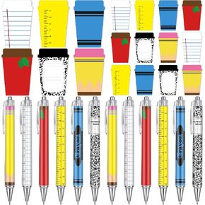 Thenshop 12 Set Back to School Teacher Gifts Funny Teacher Appreciation Sticky Notes Ballpoint Pen Notepad Self Adhesive Writing Thank You Gift Bulk for Women School Employee Classroom Office Supplies in Saudi Arabia