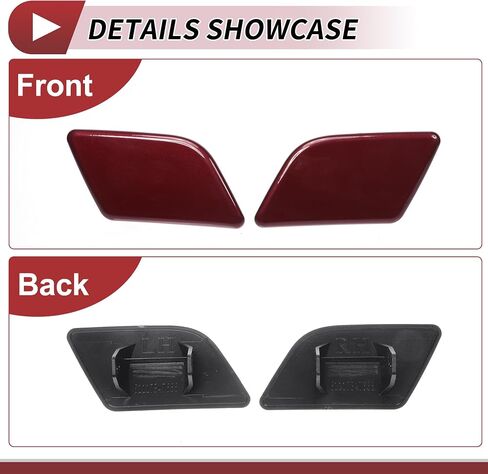 Front Left Right Side Bumper Headlight Washer Nozzle Cover Cap for BMW X1 2013-2015 Bumper Trim Nozzle Cover No.51117347666 White Plastic in Saudi Arabia