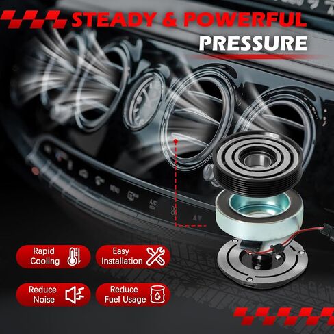 طقم القابض ضاغط AC ضاغط من أجل 02-14 Silverado 1500/2500/3500 HD ، 02-13 Silverado 1500/2500/3500 ، 2007 Silverado 1500 Classic/Silverado 2500 HD Classic ، Kit Clutch Assembly Kit application for 1805 in Kuwait