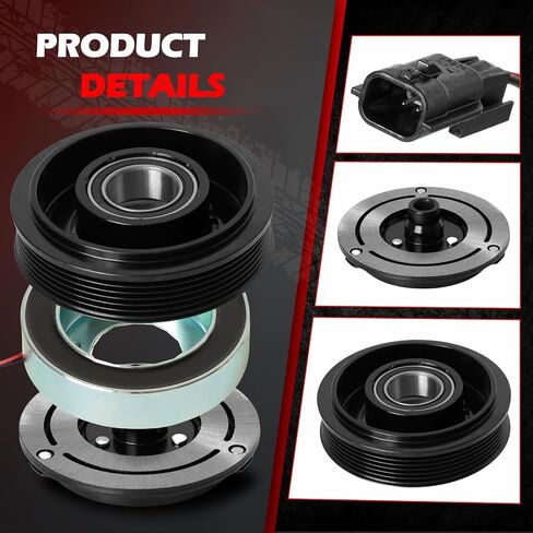 طقم القابض ضاغط AC ضاغط من أجل 02-14 Silverado 1500/2500/3500 HD ، 02-13 Silverado 1500/2500/3500 ، 2007 Silverado 1500 Classic/Silverado 2500 HD Classic ، Kit Clutch Assembly Kit application for 1805 in Kuwait