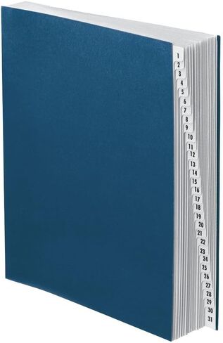 Pendaflex DDF3OX Expanding Desk File, A-Z, Letter Size, Acrylic-Coated Pressboard, Dark Blue in Kuwait