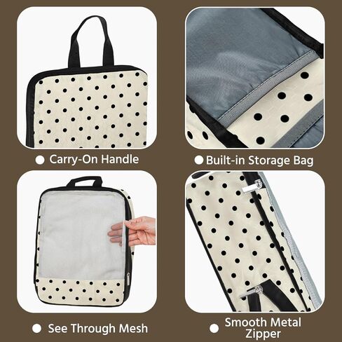 7 Pcs Compression Packing Cubes for Travel, Waterproof Suitcase Luggage Backpack Organizer with Toiletry Bag Travel Essentials for Women/Men-Flowers in Saudi Arabia