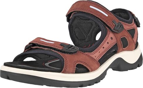 Ecco Women's Yucatan Sport Sandal ، Straw Nubuck متعدد الألوان ، 11-11.5 in Kuwait