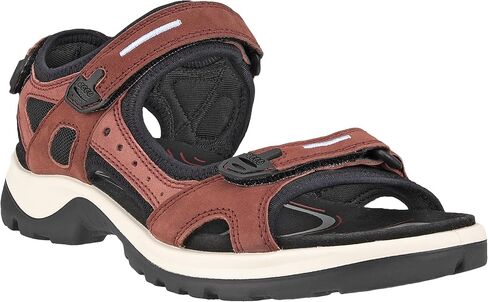 Ecco Women's Yucatan Sport Sandal ، Straw Nubuck متعدد الألوان ، 11-11.5 in Kuwait