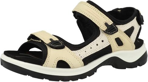 Ecco Women's Yucatan Sport Sandal ، Straw Nubuck متعدد الألوان ، 11-11.5 in Kuwait
