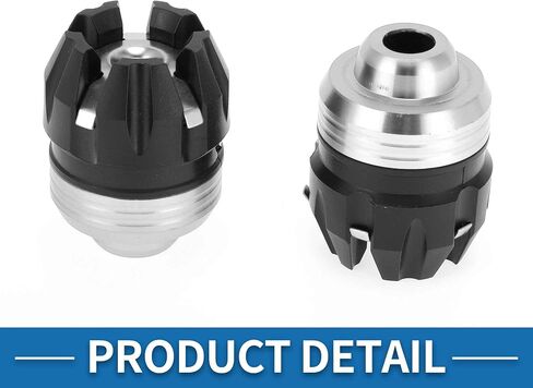 Motorcycle Frame Sliders Front Fork Falling Protection Wheel Crash Protector Scooter Moped Aluminum Alloy Plastic Blue 2 Pcs in Saudi Arabia