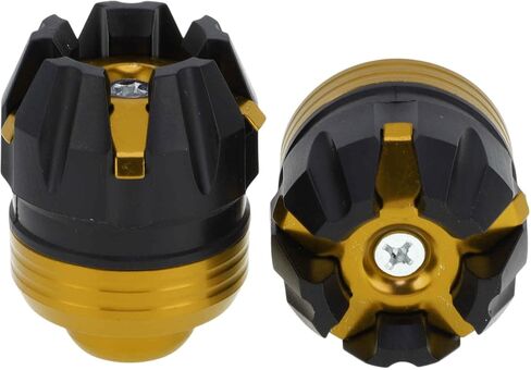 Motorcycle Frame Sliders Front Fork Falling Protection Wheel Crash Protector Scooter Moped Aluminum Alloy Plastic Blue 2 Pcs in Saudi Arabia