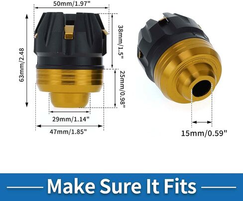 Motorcycle Frame Sliders Front Fork Falling Protection Wheel Crash Protector Scooter Moped Aluminum Alloy Plastic Blue 2 Pcs in Saudi Arabia