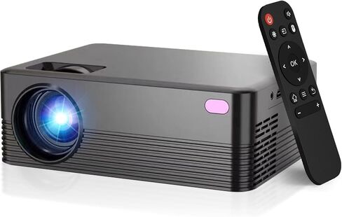 Mini Portable Projector with Wifi and Bluetooth, Native 1080P Full HD Smart Projector , 300 ANSI, Compatible with Smartphone, HDMI, USB for Home, Bedroom, Outdoor Use （White） in Saudi Arabia