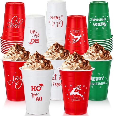 Domensi 50 Pcs Hawaiian Luau Party Decorations Cups 16 oz Disposable Party Cups for Tropical Luau Pool Beach Birthday Supplies in Saudi Arabia