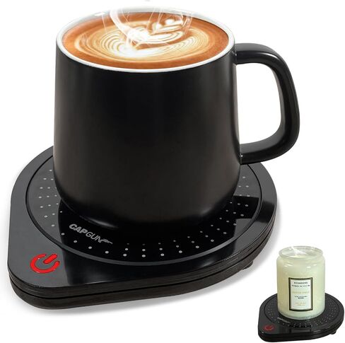 Electric Coffee Mug Warmers for Desk, 75℃ Precision Heating & Auto Shut Off, Spill-Proof Cup Warmer for Coffee/Tea/Milk/Hot Chocolate (White) in Saudi Arabia