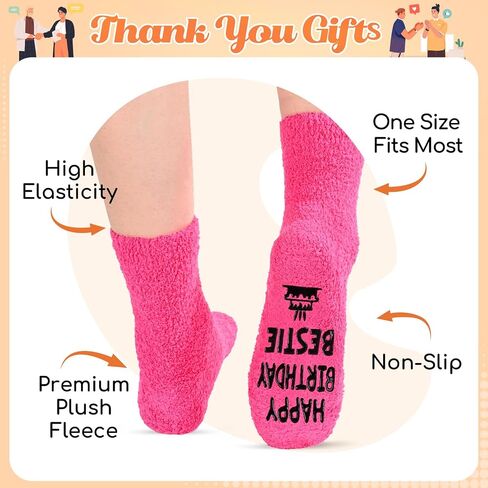 Happypop Bestie Gifts Ideas Socks for Women - Bestfriend Gifts Friends Higds ، BFF Gifts Best Friends Birthday Socks Sister in Saudi Arabia