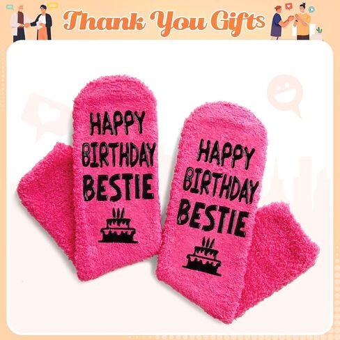 Happypop Bestie Gifts Ideas Socks for Women - Bestfriend Gifts Friends Higds ، BFF Gifts Best Friends Birthday Socks Sister in Saudi Arabia