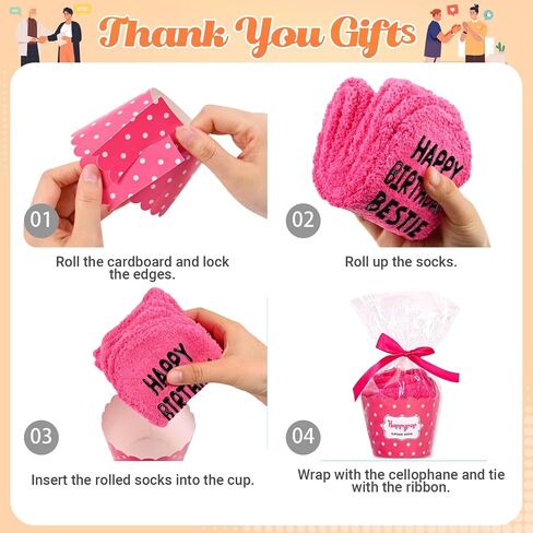 Happypop Bestie Gifts Ideas Socks for Women - Bestfriend Gifts Friends Higds ، BFF Gifts Best Friends Birthday Socks Sister in Saudi Arabia