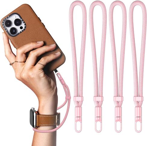 Phone Lanyard (2 Sets), Anti Theft Phone Strap, Hand Wrist Lanyard with Tether Tabs for Smartphones, Adjustable Cell Phone Lanyard Strap with 360° Rotating Hook in Saudi Arabia
