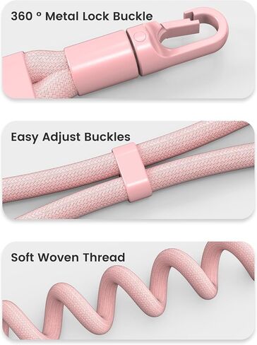 Phone Lanyard (2 Sets), Anti Theft Phone Strap, Hand Wrist Lanyard with Tether Tabs for Smartphones, Adjustable Cell Phone Lanyard Strap with 360° Rotating Hook in Saudi Arabia