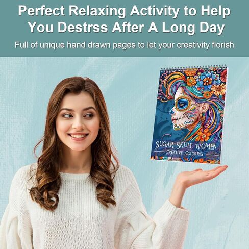 Mandala Adult Coloring Book for Women,Coloring Book for Adults Relaxation,Spiral Bound Single-Sided Print Mindfulness Relaxing Gifts for Women to Stress Relief & Relieve Anxiety in Saudi Arabia