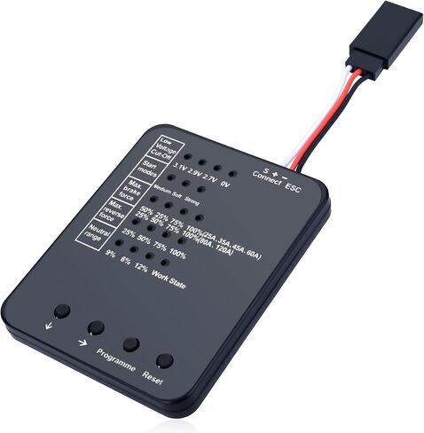 Surpass Hobby ESC Programming Card RC Car Electronic Speed Controller LED Programmer Only Compatible with Surpass Hobby Rocket Brushless ESC 50A 60A 90A 110A (V2 Version) in Kuwait