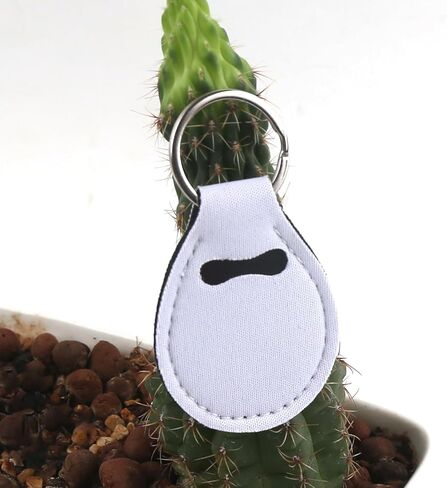 12 Pcs Quarter Holder Keychain Mini Lip Balm Keychains Holder Keyring Teardrop Coin Storage Key Chain Neoprene Storage Pouch for Women 12 Colors in Saudi Arabia